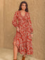 "Thalorie" Boho Paisley Maxi Dress