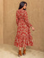"Thalorie" Boho Paisley Maxi Dress