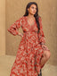 "Thalorie" Boho Paisley Maxi Dress