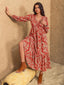 "Thalorie" Boho Paisley Maxi Dress