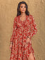 "Thalorie" Boho Paisley Maxi Dress