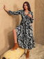 "Thalorie" Boho Paisley Maxi Dress