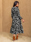 "Thalorie" Boho Paisley Maxi Dress