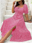Lily" Puff Sleeve Floral Dress