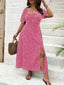 Lily" Puff Sleeve Floral Dress