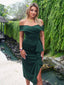 "Valentina" Off-Shoulder Peplum Bodycon Dress