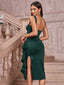 "Gia" Sculpted Midi Dress