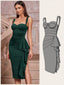 "Gia" Sculpted Midi Dress