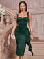 "Gia" Sculpted Midi Dress