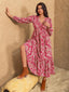 "Thalorie" Boho Paisley Maxi Dress