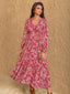 "Thalorie" Boho Paisley Maxi Dress