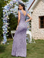 "Zyrelle" Beaded Lace Evening Gown