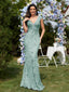 "Zyrelle" Beaded Lace Evening Gown