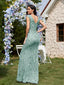 "Zyrelle" Beaded Lace Evening Gown