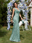 "Zyrelle" Beaded Lace Evening Gown