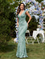 "Zyrelle" Beaded Lace Evening Gown