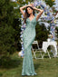 "Zyrelle" Beaded Lace Evening Gown
