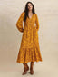 "Thalorie" Boho Paisley Maxi Dress