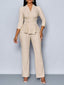 The “Vivienne” Peplum Pant Suit Set