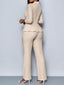 The “Vivienne” Peplum Pant Suit Set