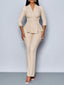 The “Vivienne” Peplum Pant Suit Set