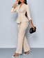 The “Vivienne” Peplum Pant Suit Set