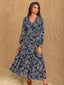 "Thalorie" Boho Paisley Maxi Dress