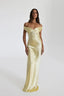 Bridget | Silk Off-Shoulder Gown