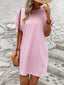 Aurelia | Round Neck Short Sleeve Mini Dress