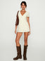 Lunivo | Brown Check Tall Playsuit
