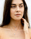 “Halo” Square Pendant Necklace