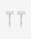 “Blade” Baguette Hoop Earrings