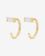 “Blade” Baguette Hoop Earrings