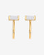 “Blade” Baguette Hoop Earrings