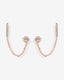 "Nova" CZ Chain Cuff Earrings