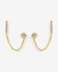 "Nova" CZ Chain Cuff Earrings