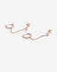 "Nova" CZ Chain Cuff Earrings