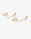 "Nova" CZ Chain Cuff Earrings