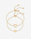 "Luna" Heart Duo Adjustable Bracelet