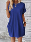 Aurelia | Round Neck Short Sleeve Mini Dress
