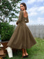 "Vienna" Long Sleeve Off-Shoulder Midi Dress