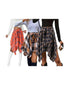 Taryn | Asymmetrical Plaid Grunge Skirt