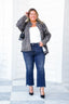 Emilia Cropped Kick Flare Jeans