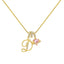 "Amelie" Cursive Letter Charm Necklace