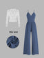"Elara" 2-Piece Chic Mesh & Knit Jumpsuit Set