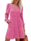Zovira | Ribbed Knit Long Sleeve Sweater Dress