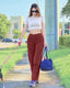 AirFlow Crossover Waist Wide-Leg Pants
