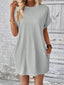 Aurelia | Round Neck Short Sleeve Mini Dress