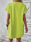 Aurelia | Round Neck Short Sleeve Mini Dress