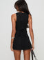 Mivorra | Black Tie-Back Sleeveless Romper